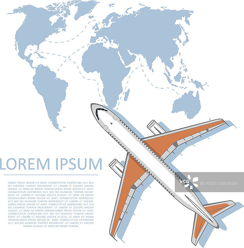 喷气式飞机航空海报图片素材