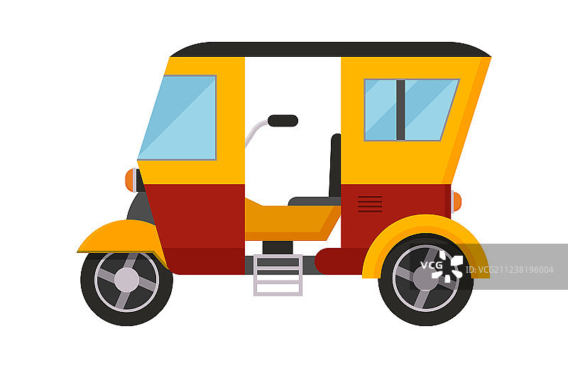 黄色出租车巴士隔离车图片素材