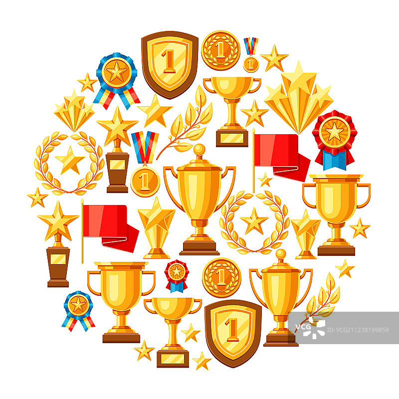 奖杯背景图片素材