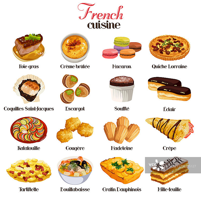 法国美食图标图片素材
