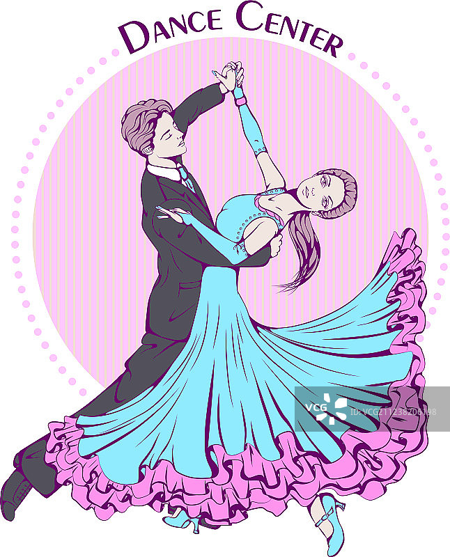 彩色舞池经典舞蹈线条图片素材