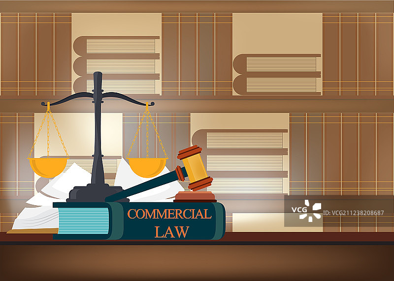 桌子上和模糊的商业法律书籍图片素材