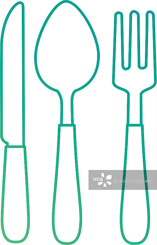 餐具套装隔离图标图片素材