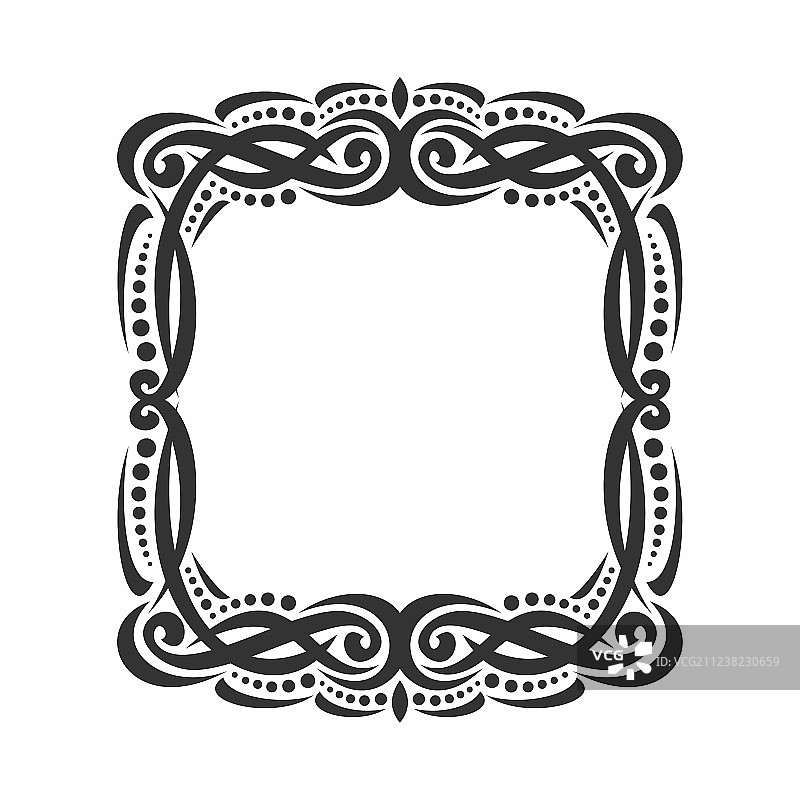 装饰性黑色画框图片素材