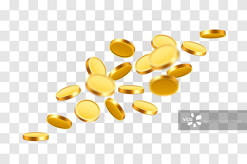 金币雨图片素材