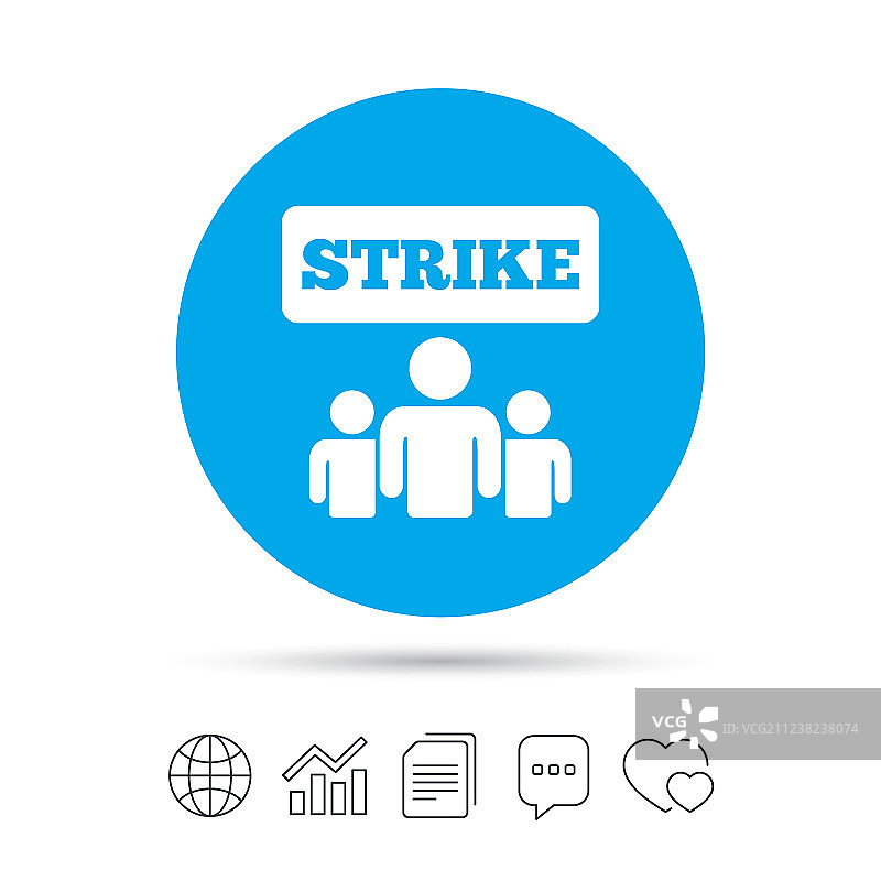 罢工标志人群符号图片素材