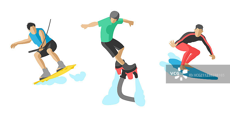 跳跃的极限运动员轮廓图片素材