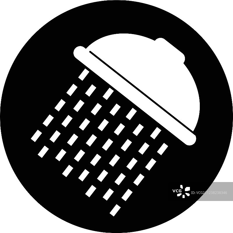 淋浴喷头图标图片素材