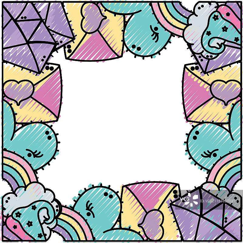 童话图标集设计图片素材