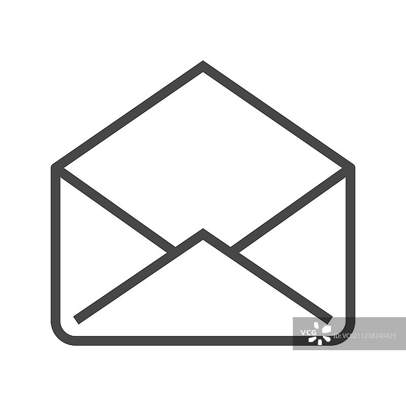 邮件细线图标图片素材