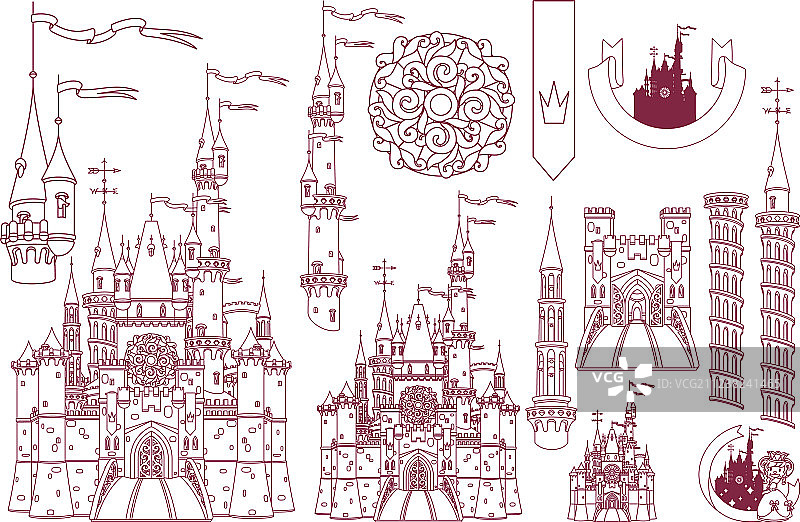 城堡要塞宫殿图片素材