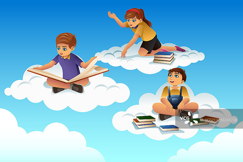 学生阅读图片素材