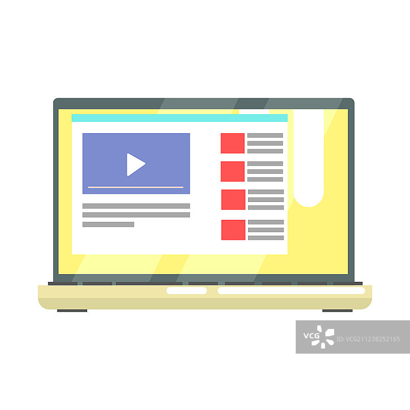 笔记本电脑网络视频图片素材