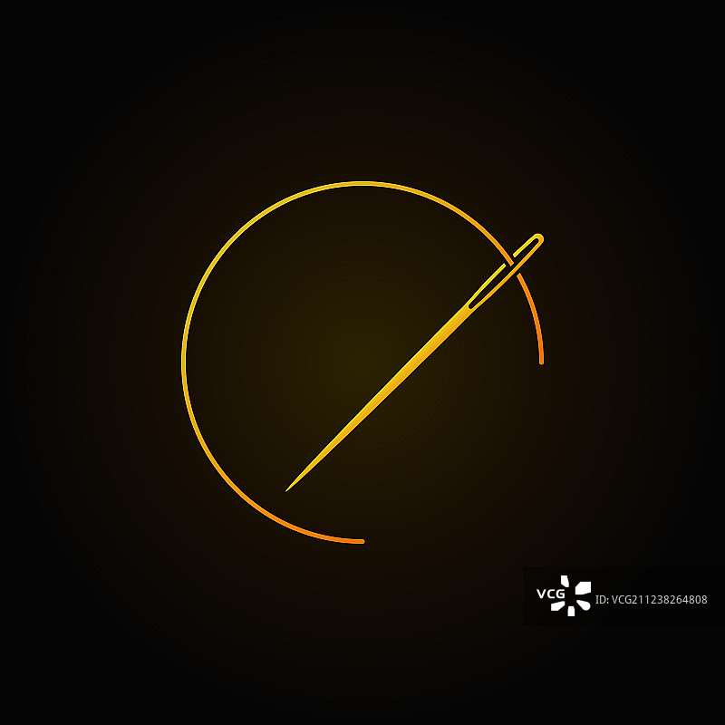 黄色针线图标图片素材