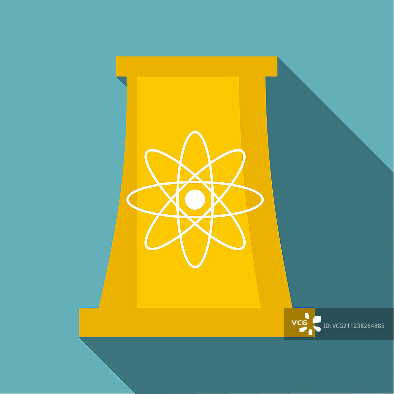 扁平风格冷却塔图标图片素材