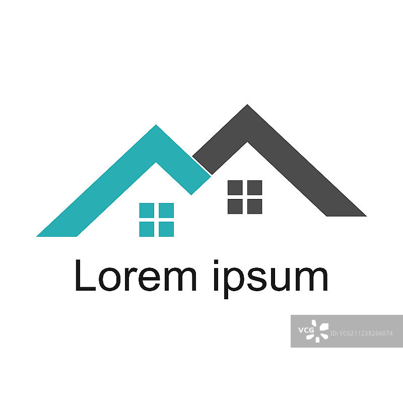 现代房屋标志设计图片素材