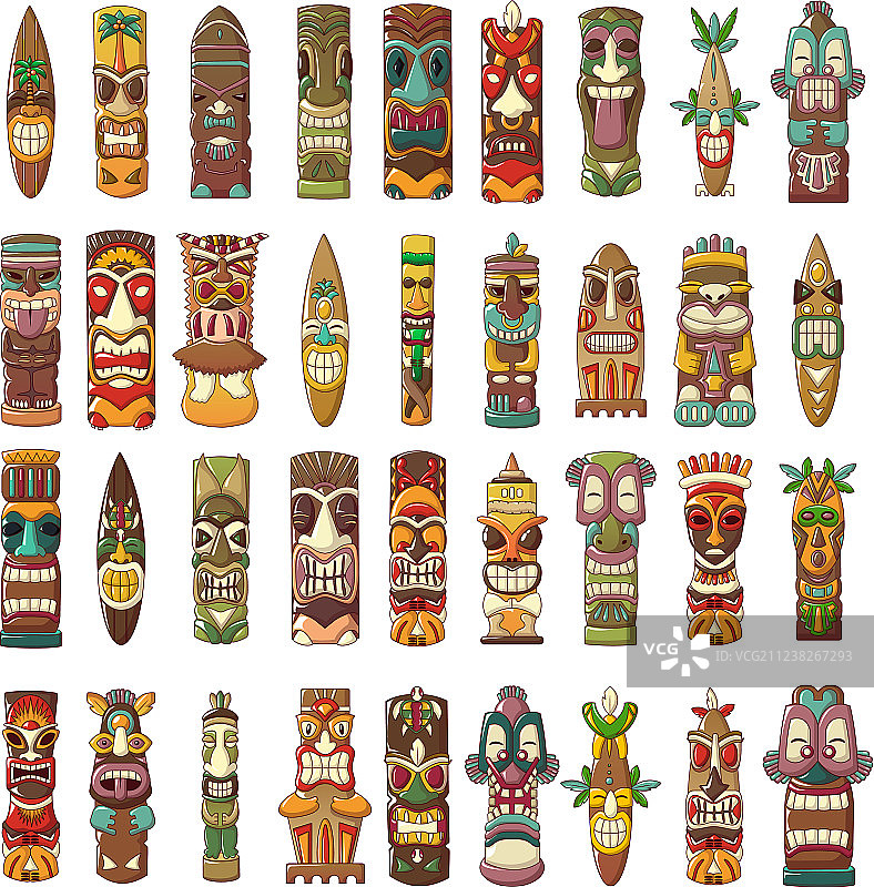 提基偶像图标卡通风格图片素材