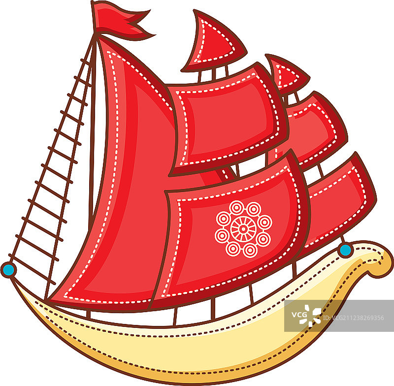 儿童玩具小帆船图片素材