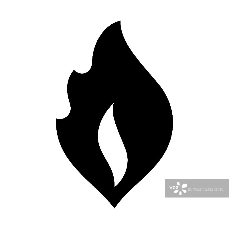 火焰新款黑色图标图片素材