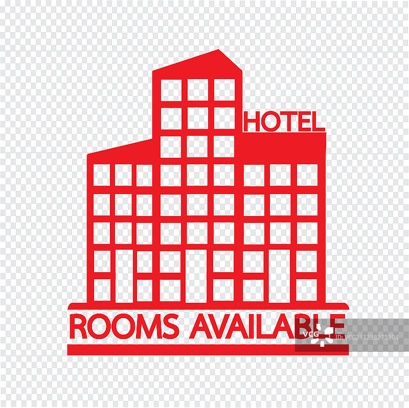 酒店客房可用性图标设计图片素材