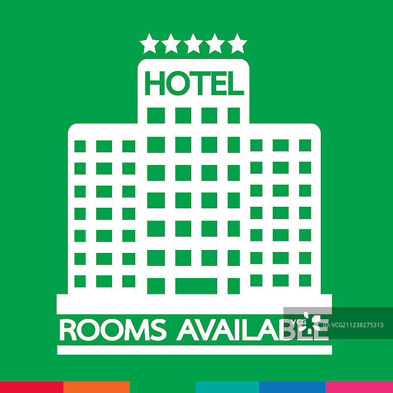 酒店客房可用性图标设计图片素材