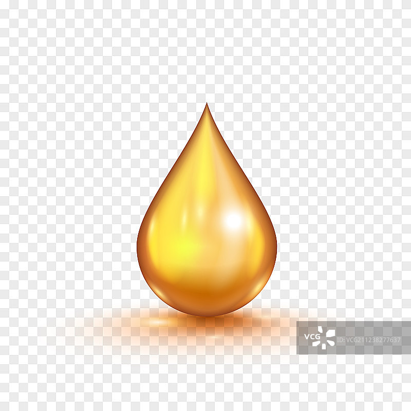 孤立的金色油泡图片素材