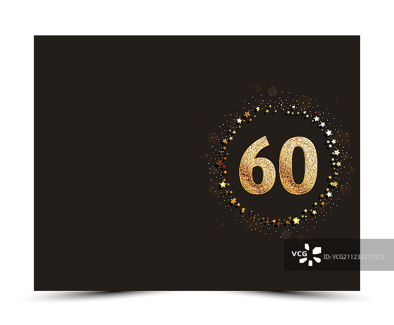 60周年纪念卡片图片素材