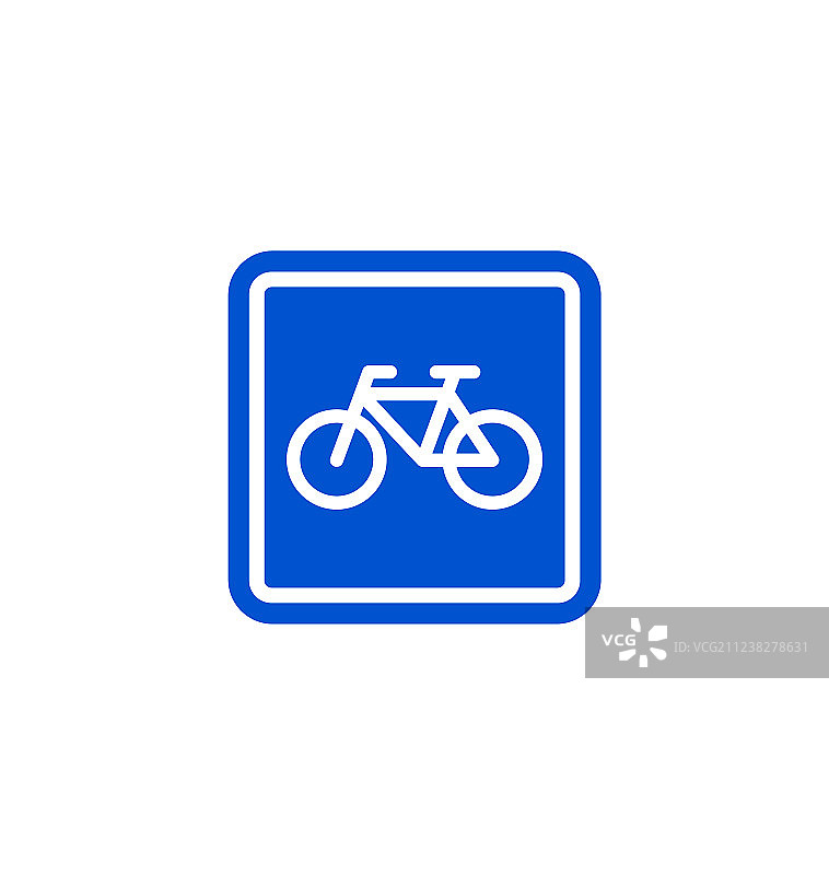 自行车停车道路标志图片素材