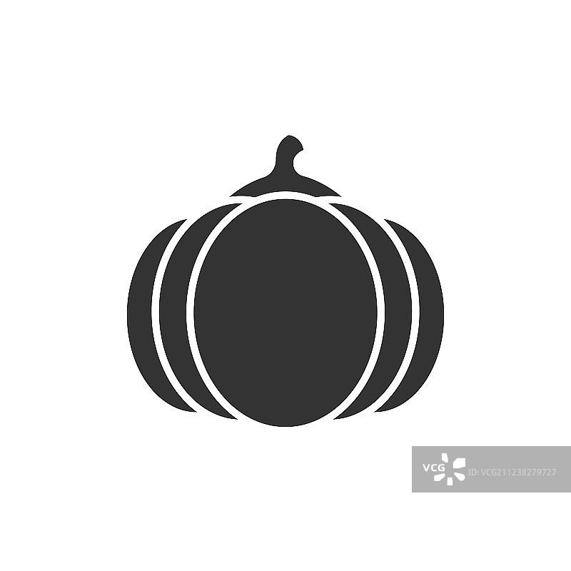 南瓜黑色图标图片素材