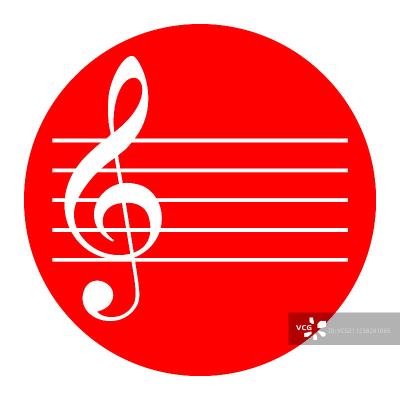 音乐小提琴谱号白色图标图片素材
