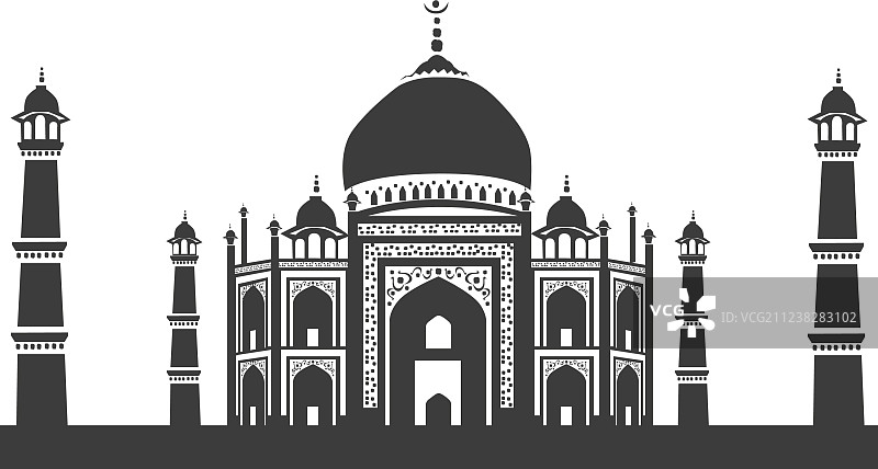 泰姬陵图标图片素材