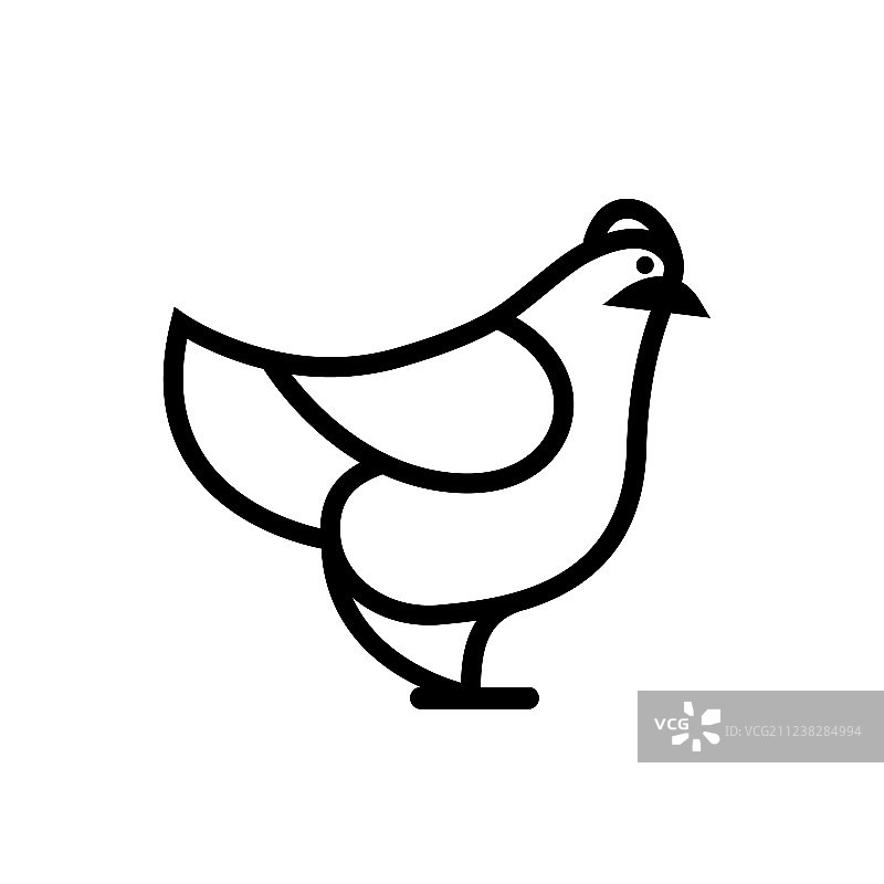 鸡或公鸡图标图片素材