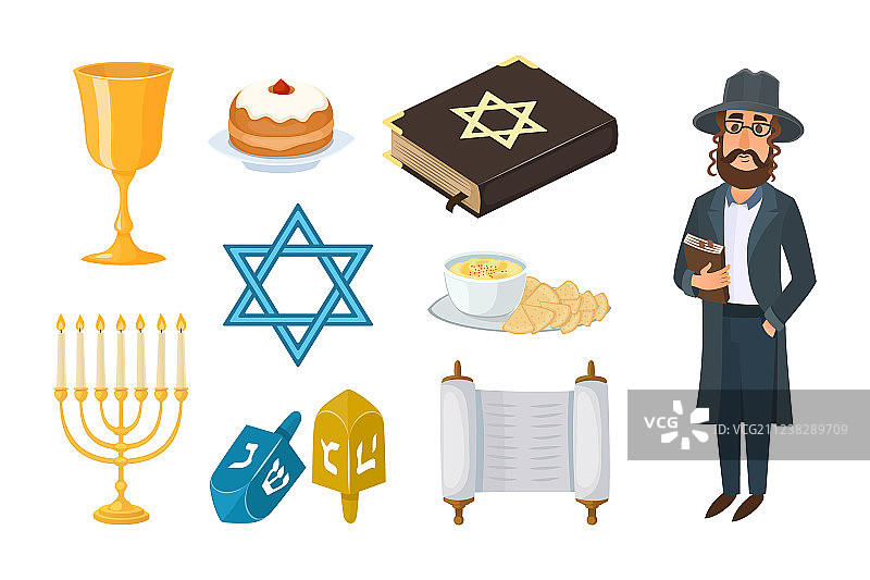 犹太教教堂传统符号图案图片素材