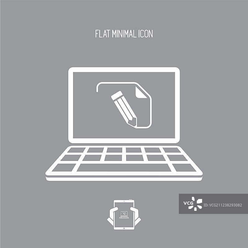 定制文档项目扁平图标图片素材