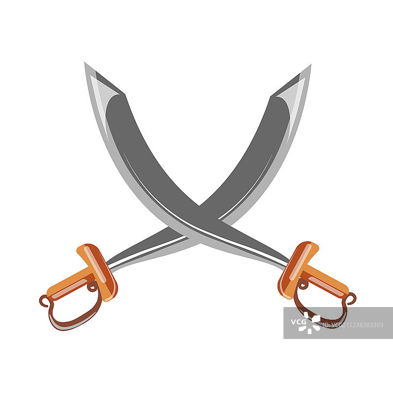 交叉复古剑图片素材