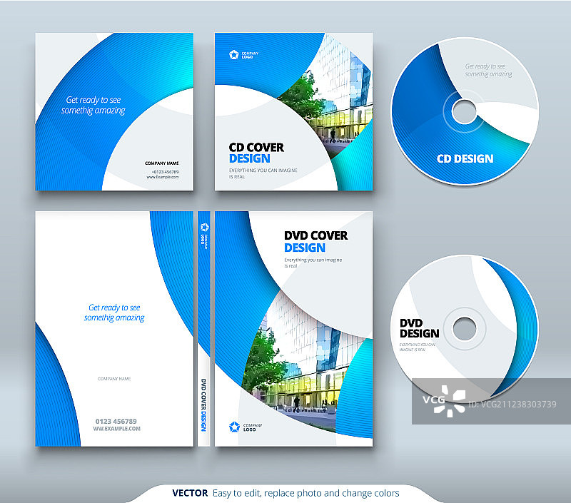 CD信封DVD盒设计商务模板图片素材
