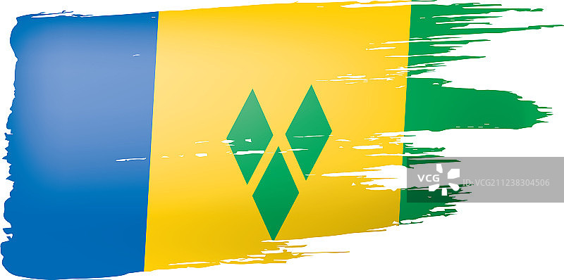 圣文森特和格林纳丁斯旗图片素材
