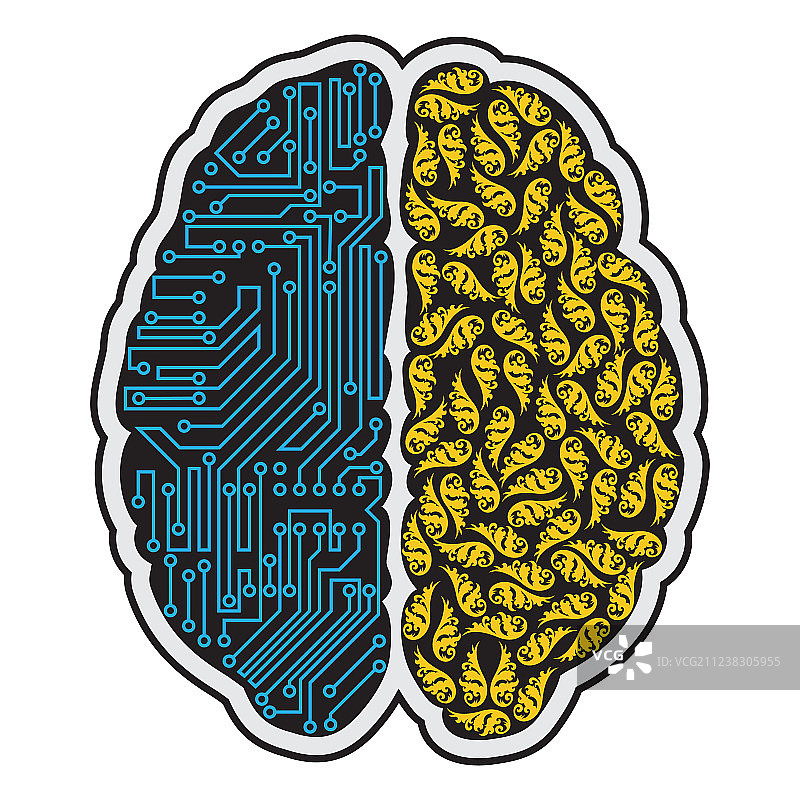 人脑抽象概念图片素材