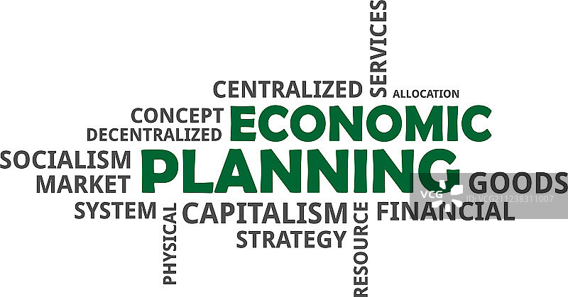 词云 - 经济规划图片素材