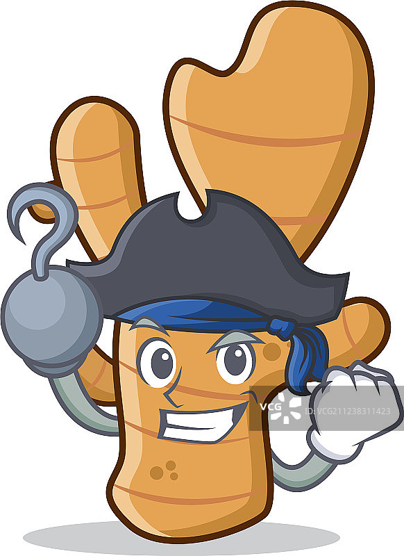 卡通风格海盗姜图片素材