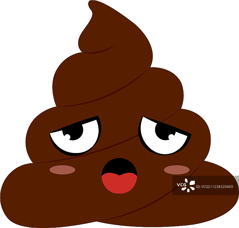 有趣的便便脸图片素材