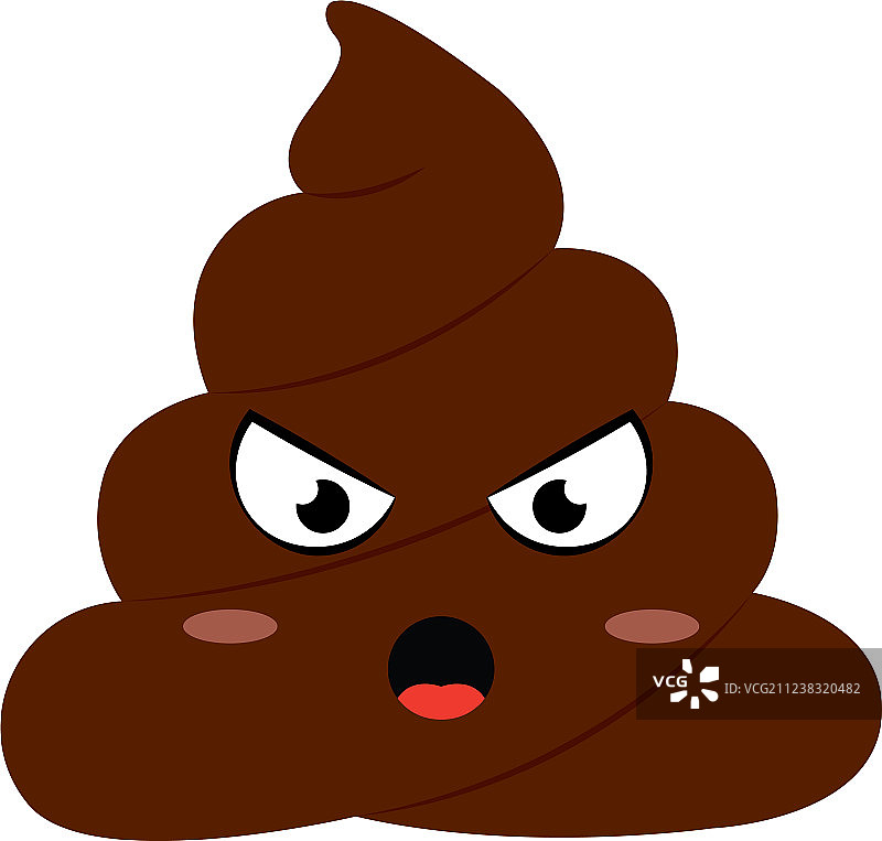 有趣的便便脸图片素材