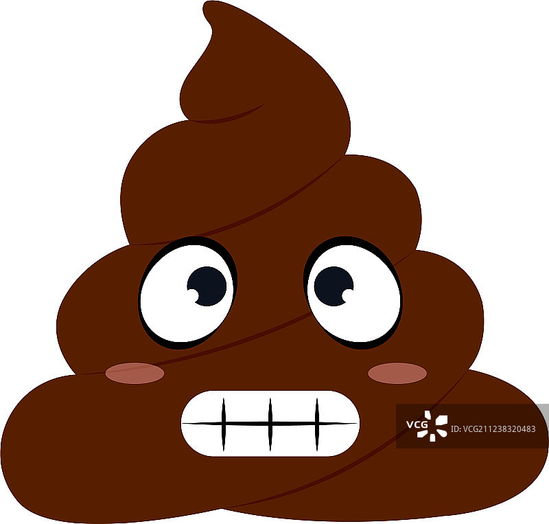 有趣的便便脸图片素材
