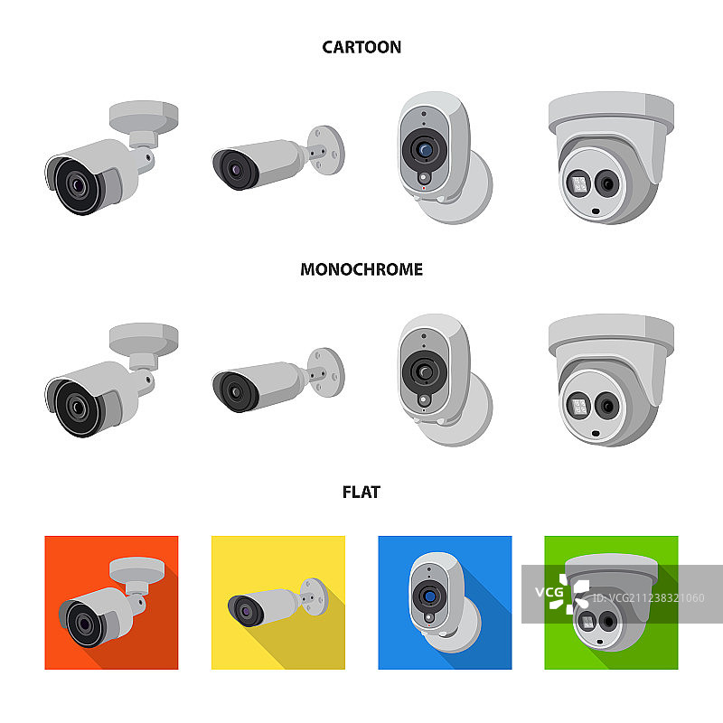 监控摄像头标志图案图片素材