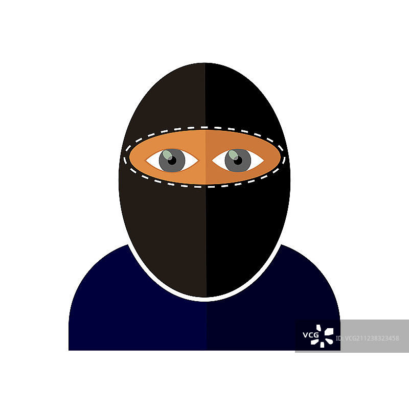 孤立的黑帮图标图片素材