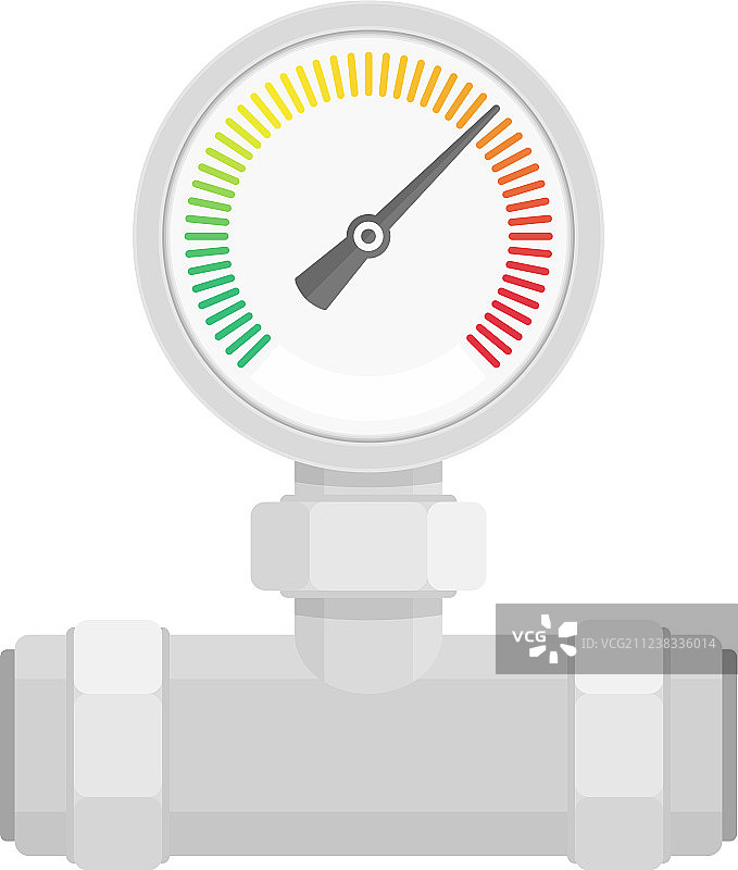 管道上的压力计图片素材