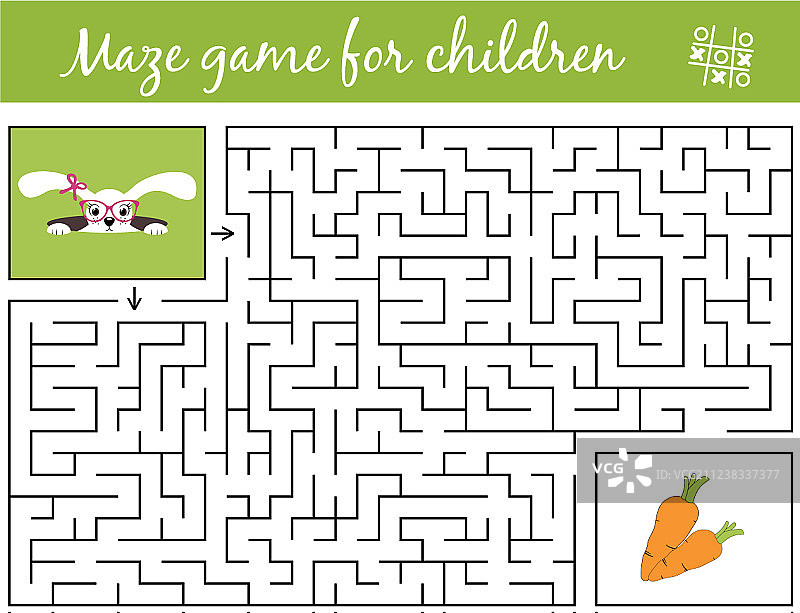 帮助兔女郎寻找胡萝卜路径图片素材