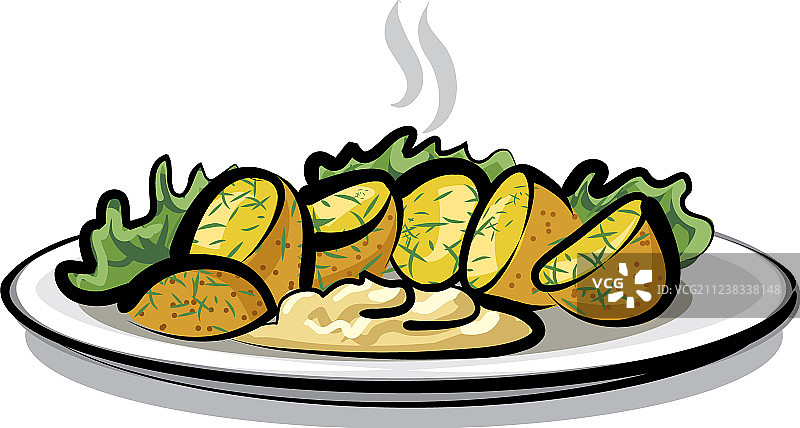 热煮土豆图片素材