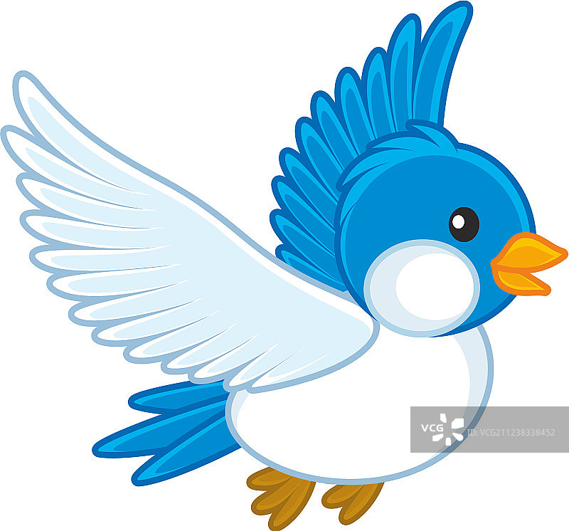 蓝色的鸟图片素材