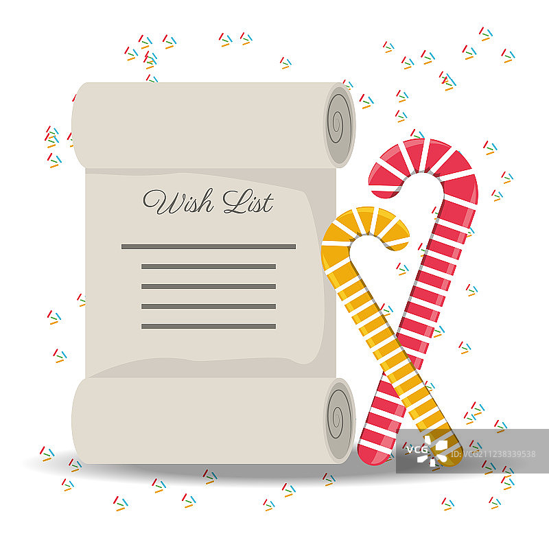 圣诞愿望清单设计图片素材